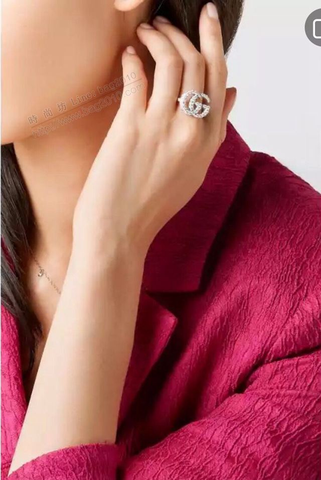 GUCCi飾品 古馳新款女戒指 Gucci簡約雙G戒指  zgbq1151